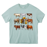 Arona western cowsand sunflowers Heavy Core Tee - AdoDesignShop