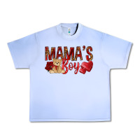 Grape Ice mamas boy with leopard Urban Heavy Tee - NancyCooperArtShop