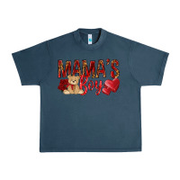 Midnight Navy mamas boy with leopard Urban Heavy Tee - NancyCooperArtShop