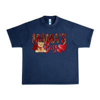 Navy mamas boy with leopard Urban Heavy Tee - NancyCooperArtShop