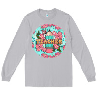 Moon Dust teacher floral pencil round earring Long Sleeve Tee - BundleAndBundleShop