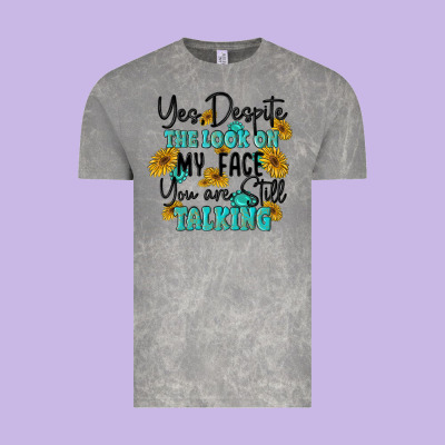You Despite The Lok On My Face You Are Still Talki Vintage Tee Designed By Maliassmallbusiness
