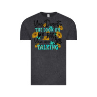 Vintage Black you despite the lok on my face you are still talki Vintage Tee - MaliasSmallBusiness