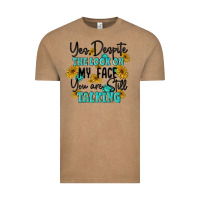 Vintage Coffee you despite the lok on my face you are still talki Vintage Tee - MaliasSmallBusiness