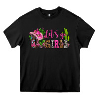 Black lets go girls with boots and hats Heavy Core Tee - AdoDesignShop