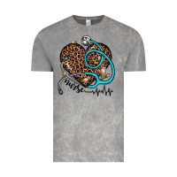 Cloud Rock nurse leopard heart Vintage Tee - JahusDesignShop