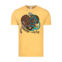 Vintage Mustard nurse leopard heart Vintage Tee - JahusDesignShop
