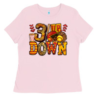 Bubblegum Pink three up three down softball Ladies Tee - Jasminsmagicworld