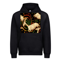 Black african ethnic animal seamless pattern Urban Hoodie - BundleAndBundleShop