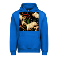 Cobalt african ethnic animal seamless pattern Urban Hoodie - BundleAndBundleShop