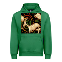 Emerald african ethnic animal seamless pattern Urban Hoodie - BundleAndBundleShop