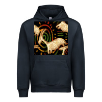 Navy african ethnic animal seamless pattern Urban Hoodie - BundleAndBundleShop