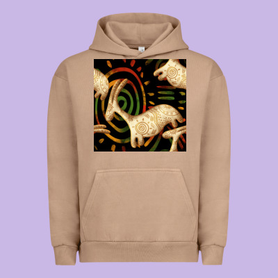African Ethnic Animal Seamless Pattern Urban Hoodie Designed By Bundleandbundleshop