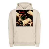 Pigment French Oak african ethnic animal seamless pattern Urban Hoodie - BundleAndBundleShop
