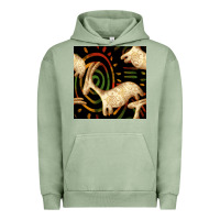 Pigment Oil Green african ethnic animal seamless pattern Urban Hoodie - BundleAndBundleShop