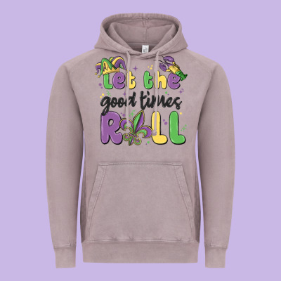 Let The Good Times Roll Vintage Hoodie Designed By Maliassmallbusiness