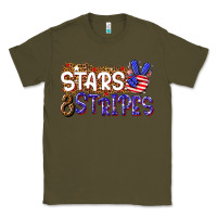 Army Green stars and stripes Classic Tee - NancyCooperArtShop