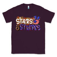 Plum stars and stripes Classic Tee - NancyCooperArtShop