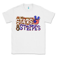White stars and stripes Classic Tee - NancyCooperArtShop