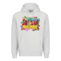 Dove Grey teach love inspire Premium Hoodie - CowGirlArtShop