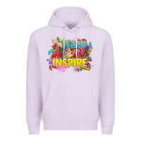 Lilac teach love inspire Premium Hoodie - CowGirlArtShop