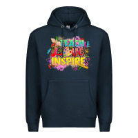 Navy teach love inspire Premium Hoodie - CowGirlArtShop