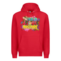 Red teach love inspire Premium Hoodie - CowGirlArtShop