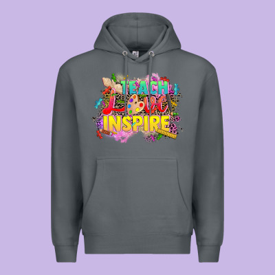 Teach Love Inspire Premium Hoodie Designed By Cowgirlartshop