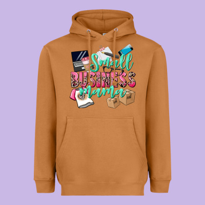 Small Business Mama Heavyweight Hoodie Designed By Cowgirlartshop