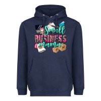 Navy Small Business Mama Heavyweight Hoodie - CowGirlArtShop