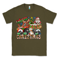 Army Green Merry Christmas  tractor Classic Tee - CowhideDigitalArt