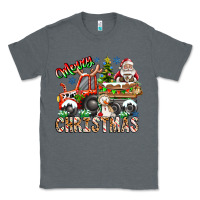 Charcoal Heather Merry Christmas  tractor Classic Tee - CowhideDigitalArt