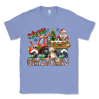 Colony Blue Merry Christmas  tractor Classic Tee - CowhideDigitalArt