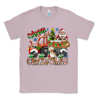 Lilac Merry Christmas  tractor Classic Tee - CowhideDigitalArt