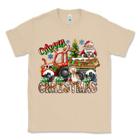 Mushroom Merry Christmas  tractor Classic Tee - CowhideDigitalArt