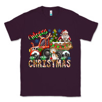 Plum Merry Christmas  tractor Classic Tee - CowhideDigitalArt