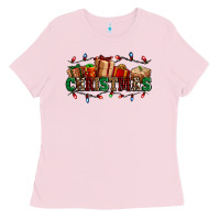 Bubblegum Pink western christmas gifts Ladies Tee - AdoDesignShop