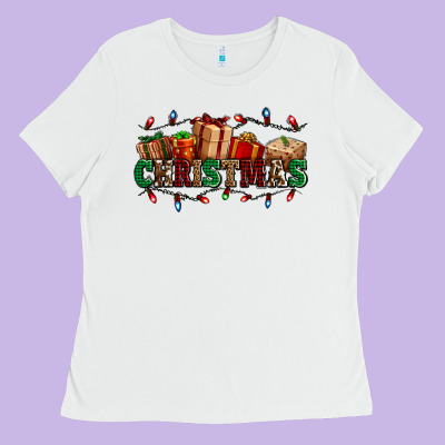 Western Christmas Gifts Ladies Tee Designed By Adodesignshop