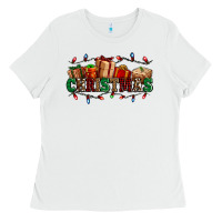 White western christmas gifts Ladies Tee - AdoDesignShop