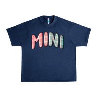 Navy mini christmas plaid Urban Heavy Tee - MaliasSmallBusiness
