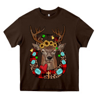 Chocolate Brown christmas horseshoe Heavy Core Tee - JahusDesignShop