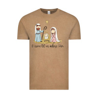 Vintage Coffee o come let us adore him Vintage Tee - MaliasSmallBusiness