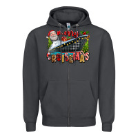 Smoke Merry Cruisemas Zipper Hoodie - texasbilliewilder