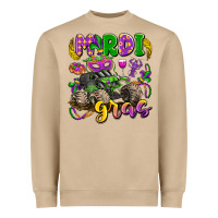 Mushroom mardi gras monster truck Heavyweight Sweatshirt - LillyAllenDesigns