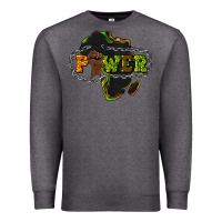 Charcoal Heather Power Black History Premium Sweatshirt - HowdyJamesFarm