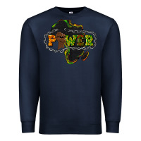 Navy Power Black History Premium Sweatshirt - HowdyJamesFarm