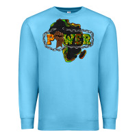 Ocean Blue Power Black History Premium Sweatshirt - HowdyJamesFarm