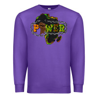 Purple Power Black History Premium Sweatshirt - HowdyJamesFarm