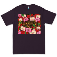 Plum love letters tumbler Premium Tee - AdoDesignShop