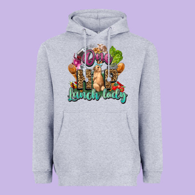 One Hip Lunch Lady Easter Day Heavyweight Hoodie Designed By Howdyjamesfarm